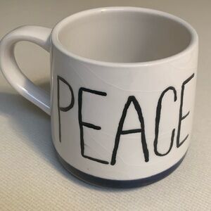Handcrafted “PEACE” Mug